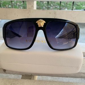 Black and Gold Authentic Versace Sunglasses